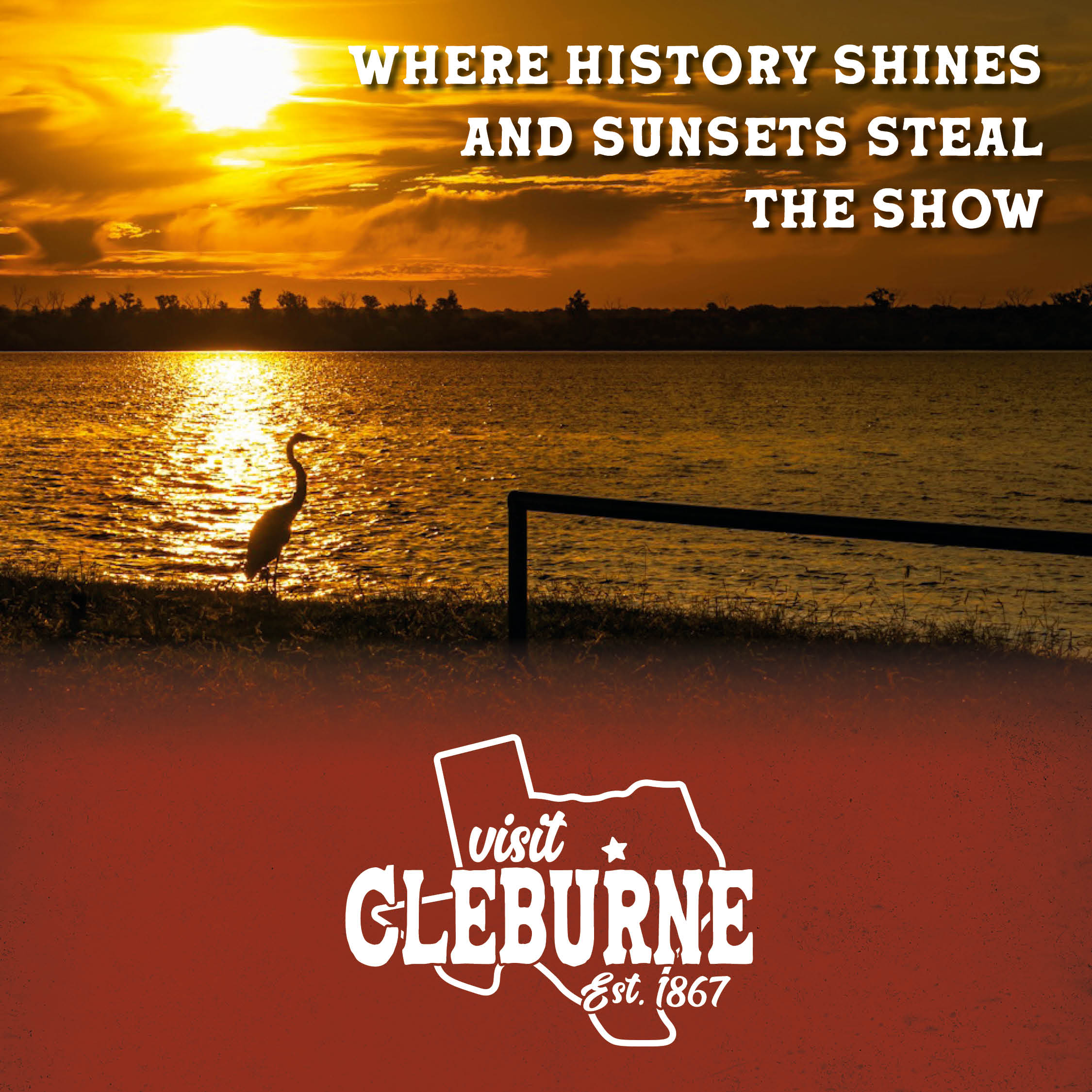 Visit Cleburne fall tourism campaign creative