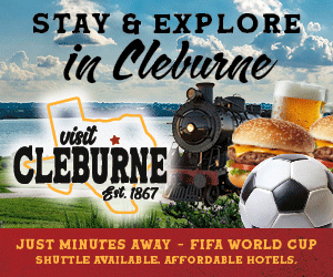 Visit Cleburne travel campaign ad